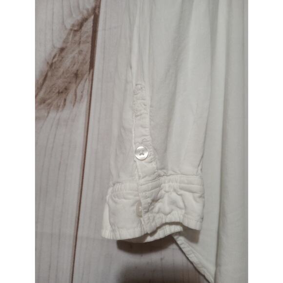 American Eagle Shirt Mens XL Linen Blend Button Up Long Sleeve Pocket Lightweigh - Picture 3 of 8